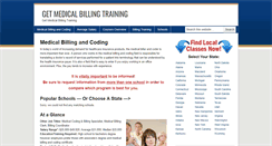 Desktop Screenshot of getmedicalbillingtraining.com